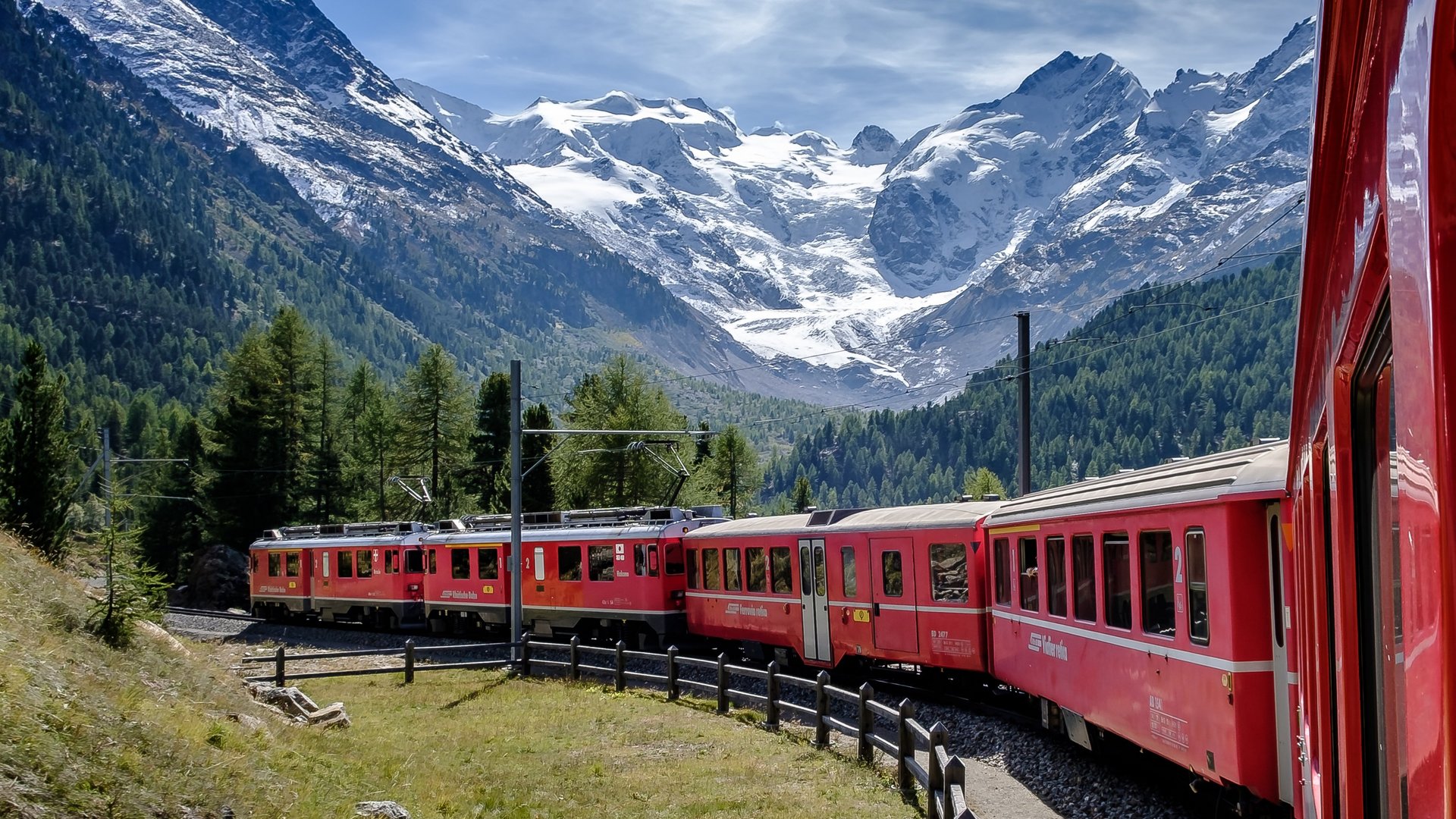 Comer See - Comer See mit Bernina Express