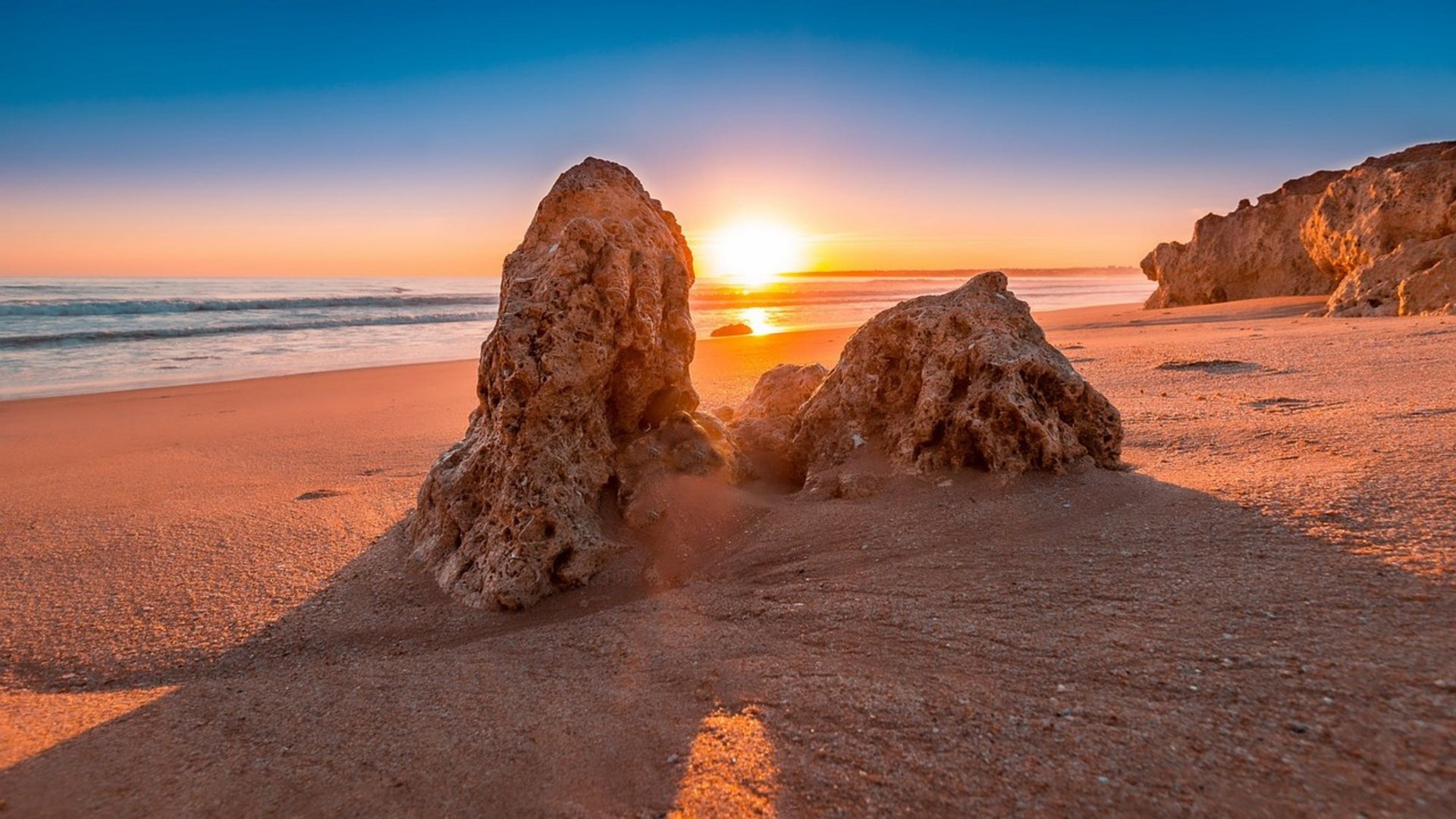 Soaring cliffs and golden beaches